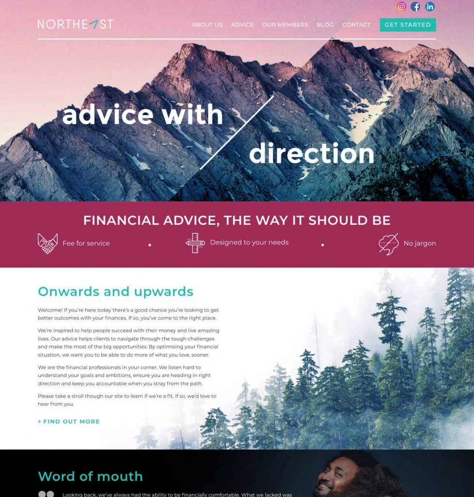 WP Runner Customer Northeast Wealth Website Design