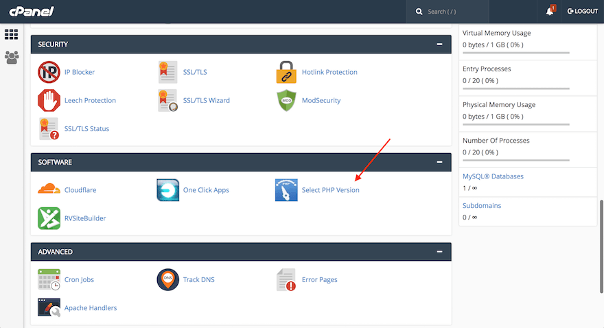 How to select PHP version 7 example How to select PHP version 7 example