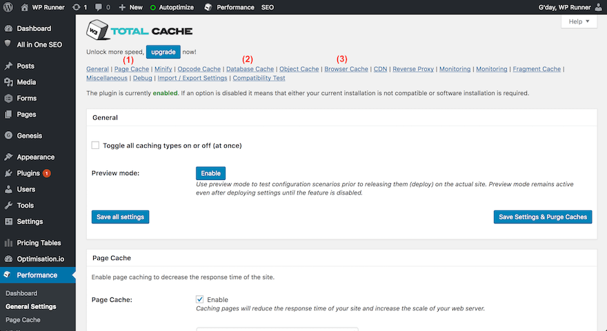 W3 Total cache recommended Settings W3 Total Cache recommended settings