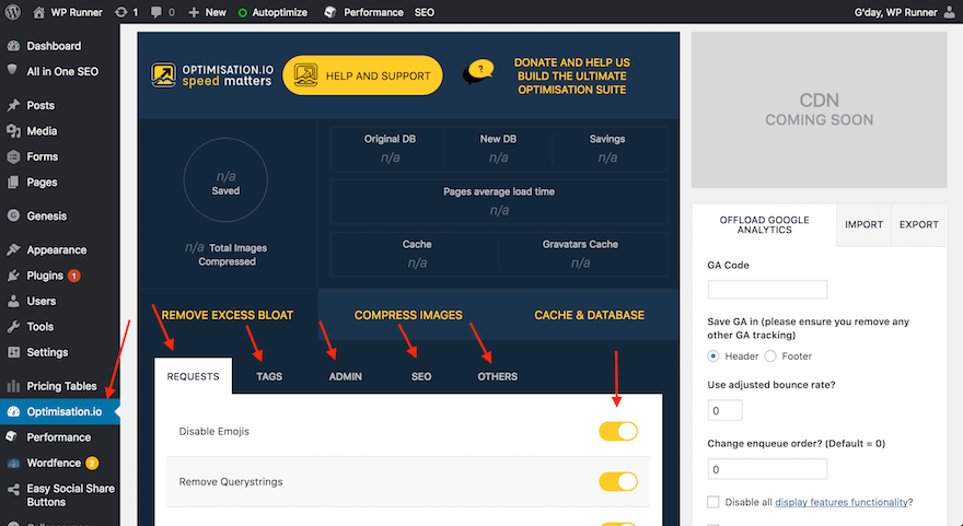 WP Disable by Optimisation.io recommended settings WP Disable by Optimisation.io recommended settings